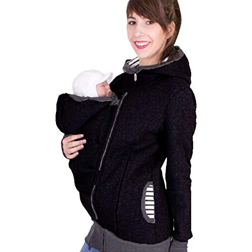 Sudadera con capucha para mujer, 3 en 1, para bebés embarazadas, con capucha para bebé, 3 en XL