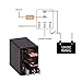EHDIS 5 Pin Relay 12V 30A SPDT Multi-Purpose Relay Heavy Duty Standard Relay Kit Pack of 2 Model JD1914-12V-30A