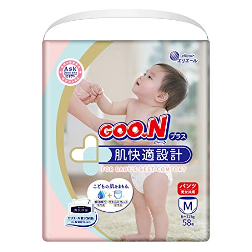 【パンツ Mサイズ】グーンプラス 肌快適設計 (6~12kg) 58枚
