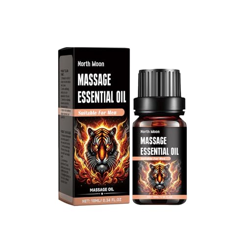 North Moon Massage Essential Oil for Men Endurance Enhancement and Soothing Maintenance 10ml 0.34 fl oz