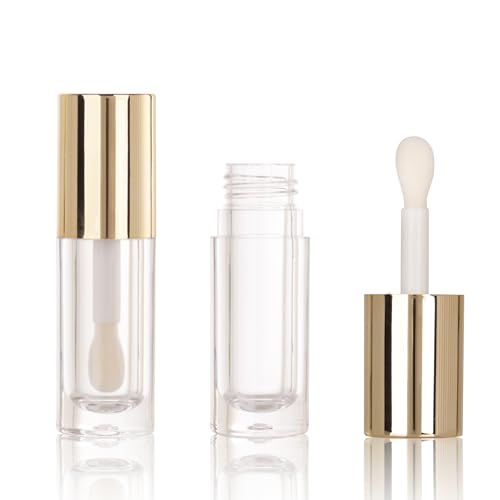 Flacon à gloss vide 6ml doré en lot de 50 pour créer vos cosmétiques à emporter partout