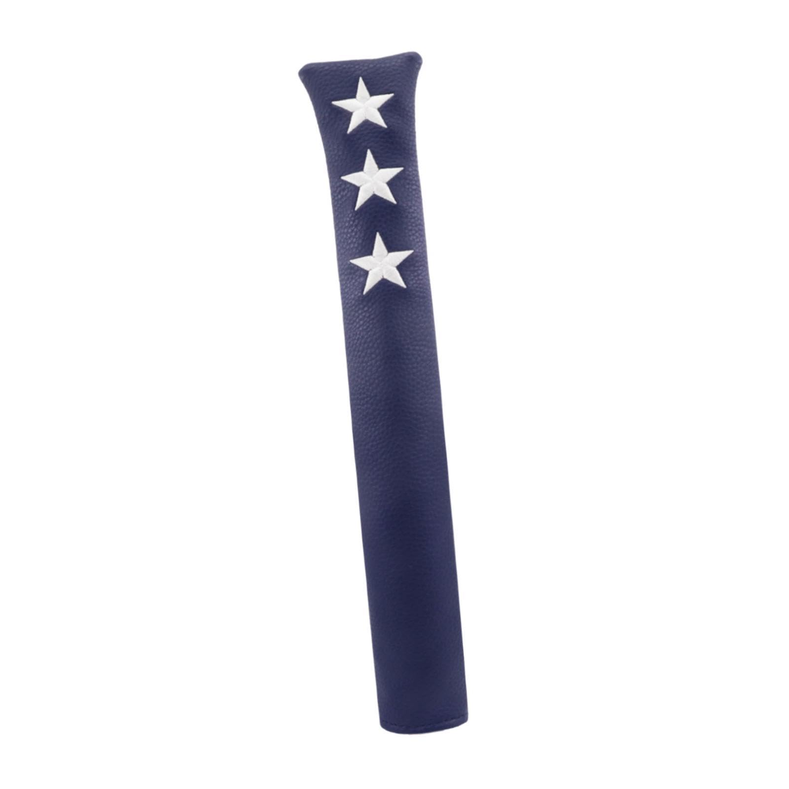 kowaku Golf Alignment Stick Cover, Blue, PU Leather, 33x7 cm, Slip-on, Golf Club Cover