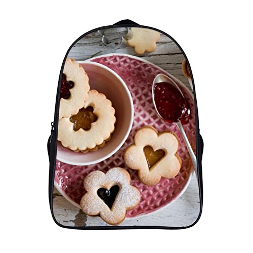 Cartable de mode Biscuit pour l'école maternelle, sac à dos enfant léger 3D