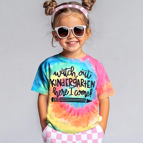 Image of Watch Out Kindergarten Here I Come Shirt Kindergarten Shirts for Girls Kids Back to School T Shirt Children School Tee