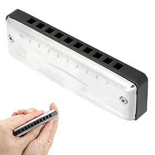 A Major Blues Harmonica à 10 trous pour performance professionnelle, débutants, étudiants (Noir) - Les Beatles, Paul McCartney, John Lennon, RIngo Starr, George Harrison A Major Blues Harmonica à 10 trous pour performance professionnelle, débutants, étudiants (Noir) – Image 4