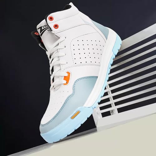 Image of Zixer Woodlend Bike Riding Tracking Stylish Jungle High Ankle Boots For Boys High Tops For Men