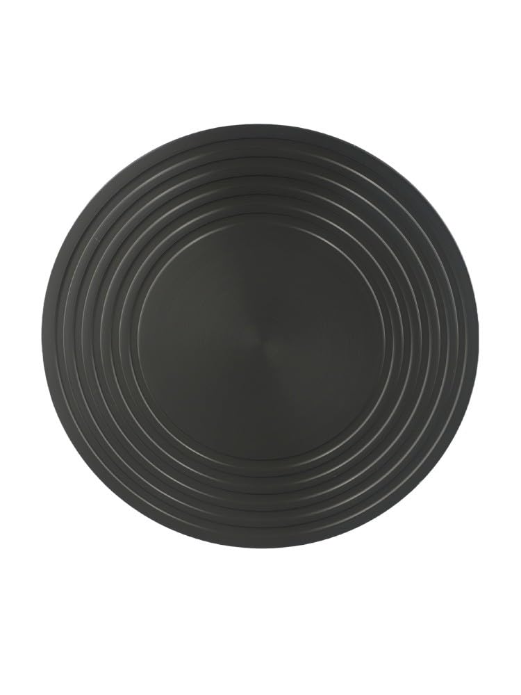 Placa difusora de calor para estufa de gas, disco de conducción antideslizante de aleación de aluminio con mango antiquemaduras para utensilios de cocina de vidrio, 24 cm, color negro