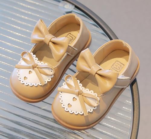 Baby Girls Mary Jane Flats Anti-Slip Rubber Sole Shoes Bowknot Princess Wedding Dress Shoe Prewalker4