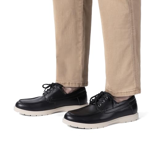 Bruno Marc Men's Dress Boat Shoes Classic Slip-on Loafer,Size 8,Black-Pu,BMUMSP2503