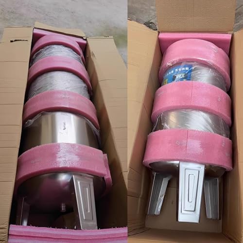 Large 500L 132Gal Vertical 304 Stainless Steel Well Pressure Tank Kit for Kitchen, Shower, Toilet, Garden - Durable Water Pressure System (155x60cm)