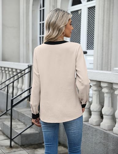 Image of Blooming Jelly Women's Long Sleeve Blouses Dressy Casual Business Work Tops