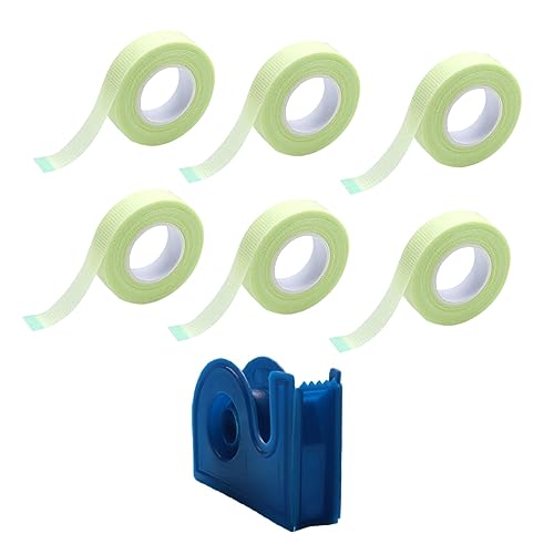 HAKIDZEL Lash Extension Tapes with Cutter 7pcs Pe Non-Woven Tape for Salon Use Easy Cut Comfortable for Daily Makeup