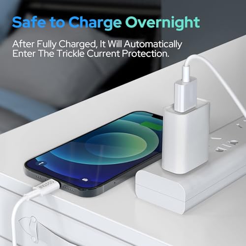 Image of COSTAR USB A to 8 Pin Charging Cable with 3A Output, Fast Charging & Data Transfer, Nylon Braided, Compatible with iPhone 14 /13 /13 Pro /12 /11 /X(1.2m)
