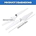Yuezhongoo 4 Pairs Replacement 9450 Self-Tightening CW/CCW Propellers for DJI Phantom 2/3/3PRO,Quadcopter Blades Drone Spare Parts,Low Noise Reduction Props,Drone Accessories
