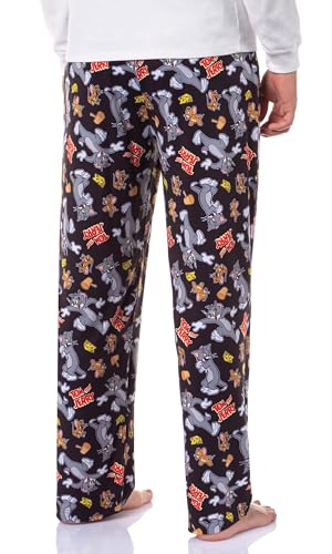 INTIMO Tom and Jerry Men's Cheese Tossed Print Sleep Pajama Pants For Adults4