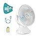 Luftikuss USB Ventilator mit Akku & Clip I Tischventilator Leise & Aufladbar mit kräftigem Luftstrom I Tragbarer Ventilator klein für bis zu 3,3 h Betriebszeit