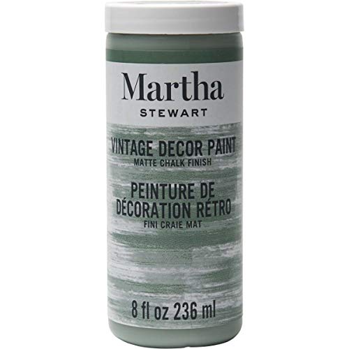 Martha Stewart Crafts Martha Stewart Vintage Decor Matte Chalk Eucalyptus, 8 oz Paint, 8 Fl Oz