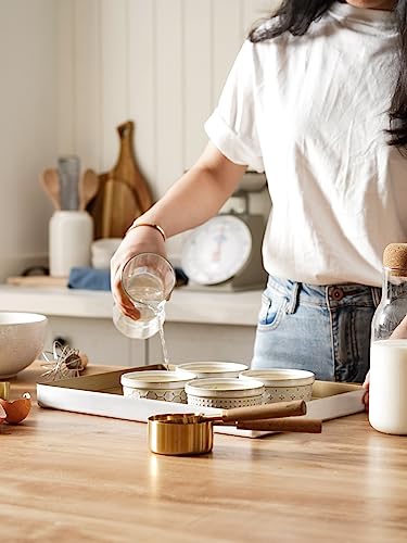 Le Tauci LTLTRK013WT82S4-US Ramekins 4 Oz, Ramiken For Creme Brulee, Lava Cake,Pudding, Souffle, Small Sauce Bowl,Ceramic Baking Dishes- 3.8 Inch thumb #6