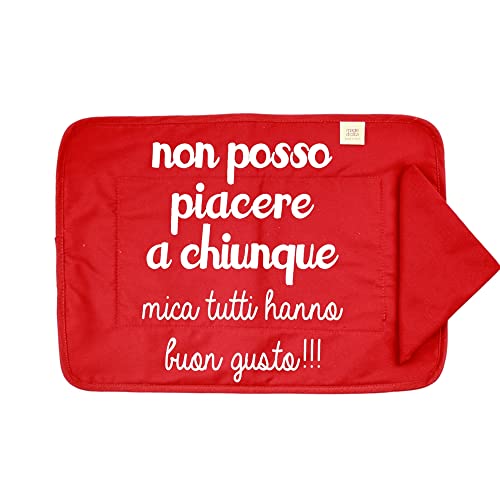 Mantel individual americano con frases divertidas: mantel individual y servilleta (9.021_NO PUEDO) Cover