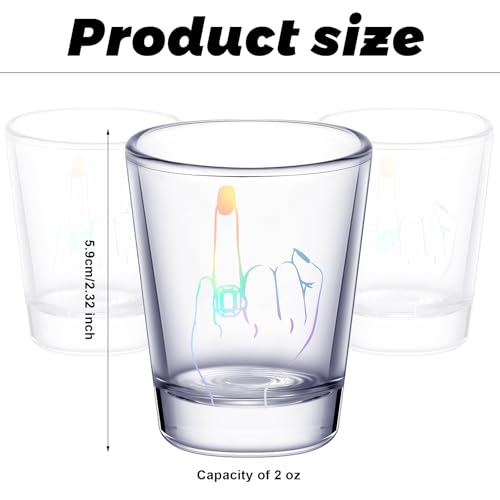 Image of Mimorou Bride and Groom Glasses 2 Pieces Ring Finger Wedding Funny Bride Wine Glass 2 oz Mr and Mrs Engagement Gifts Stemless for Newlyweds Couples (Silver)