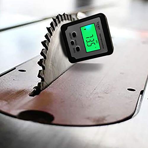 Ticktocktools AZC-TON-88 Digital Angle Finder By Ticktocktools - Magnetic Mini Level And Bevel Gauge - Woodworking With Table Or Miter Saw thumb #3