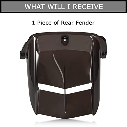 Image of Motorcycle Rear Mudguard - Mudguard Tire Hugger Dashboard Dirtboard Catch Bumper Frame Water Shield Splash Dirt Mud Guard Apron Flares Cover Trim for YZF R6 600 2006-2024, Black