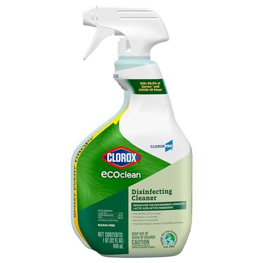 Clorox CloroxPro EcoClean Disinfecting Cleaner Spray Bottle, 32 Fluid Ounces