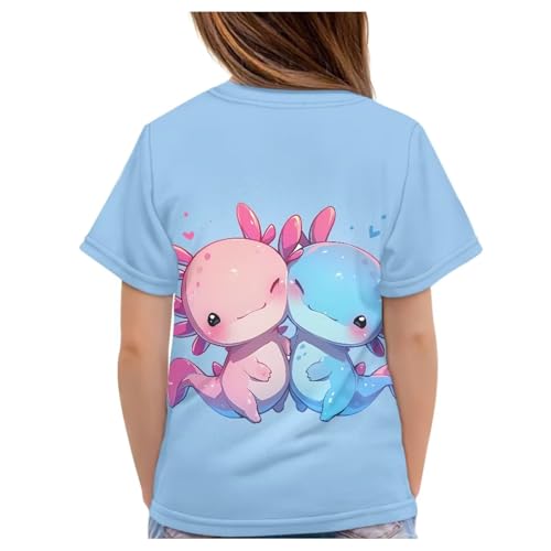 Image of JEOCODY Boys Girls Graphic Tees Funny 3D Printed Short Sleeve T-Shirts 3-16T