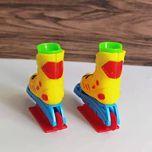 Htppzjr Funny Cute Finger Roller Skates Toy, 1 Pair Mini Finger Boards Toy Party Favors Novelty Toys A Random Color #TOP6