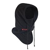 REDCAMP Balaclava Face Mask Winter, Outdoor Ski Mask Fleece for Men Women, Windproof Hood Knight,Black