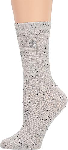 Timberland 1-Pair Pack Ribbed Speckled Boot Sock Ivory One Size