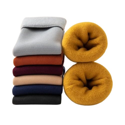 Winter socks for women Thumb Thick Warm Fleece Lined Ribb Snow Thermal Fur Velvet Socks for Girls/Ladies/Women Pack of 6-image-33