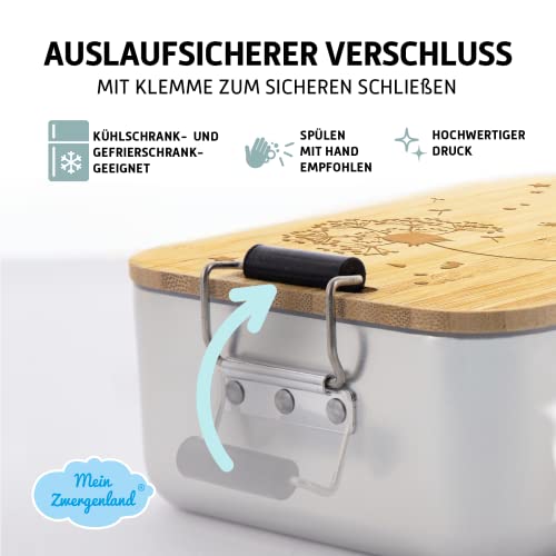 Alu Brotdose Mein Zwergenland Lunchbox Pusteblume 750ml