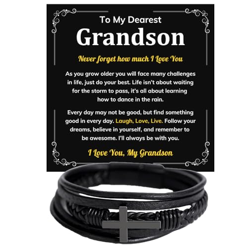 To My Grandson Bracelet Gifts For Grandson Bracelet From Grandma