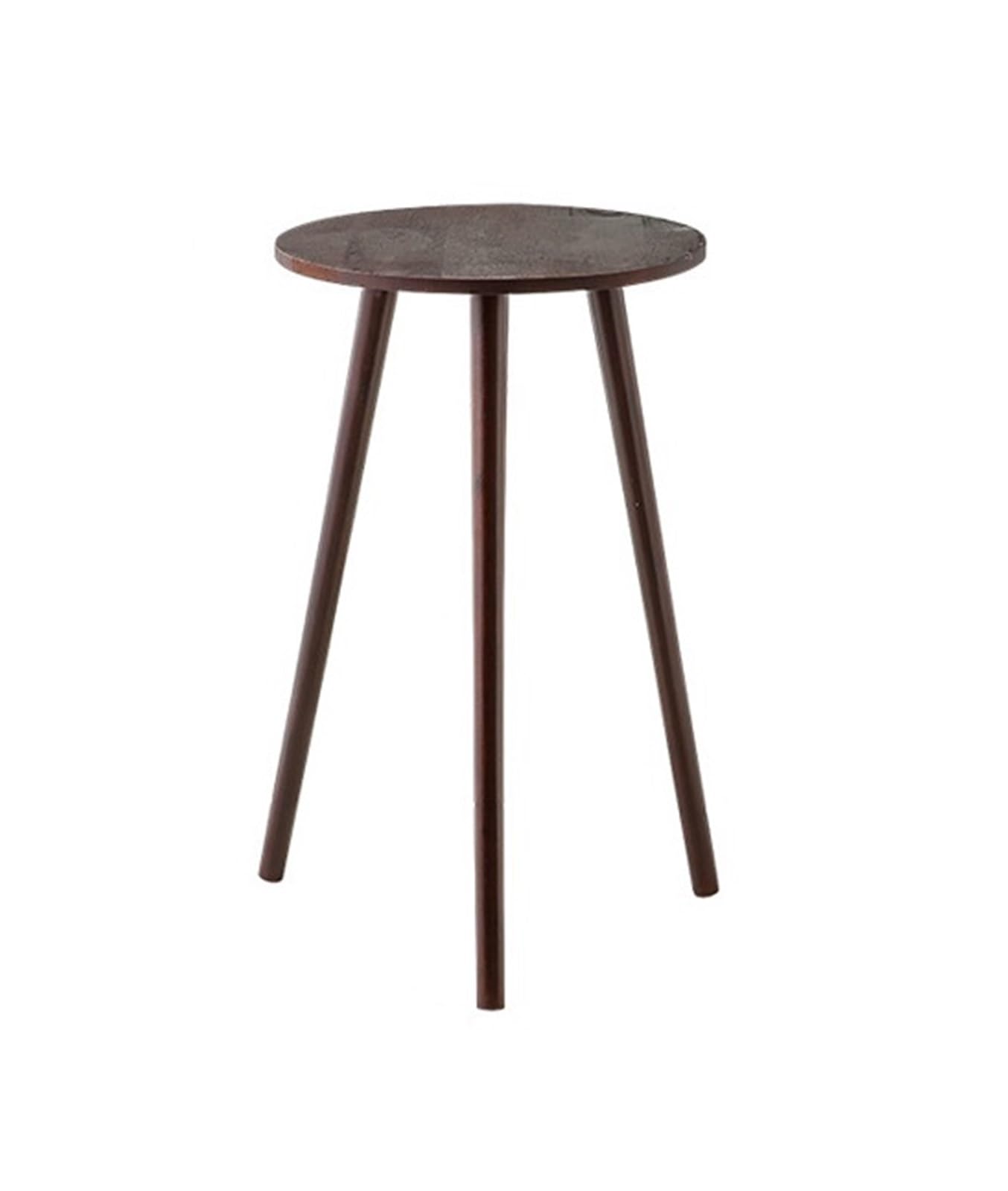 GHHZML Plant Riser Indoor Table Plant Stand Wood Small Round Side For Plants,Tall Holder For Flower Pots End(Brown-L)