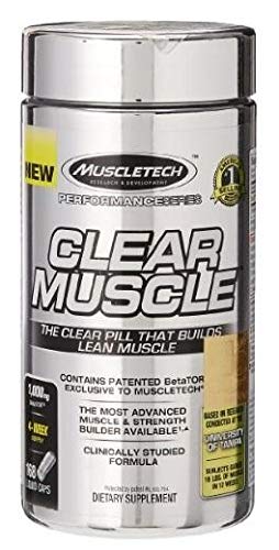 MuscleTech Clear Muscle, Advanced Muscle and Strength Building Formula, 168 Capsules, 84 Servings
