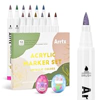 Amazon | Arrtx 90色 ペイントマーカー ペイントペン アクリル