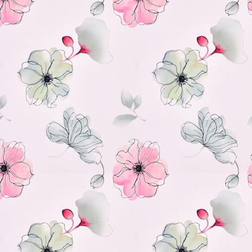Image of Haus & Kinder Bedsheet King Size 300 TC Tencel King Size Bedsheet Cotton, Flat Bedsheet for Kind Size Bed Silky-Soft (108x108 Inches) - Roseria Luxe