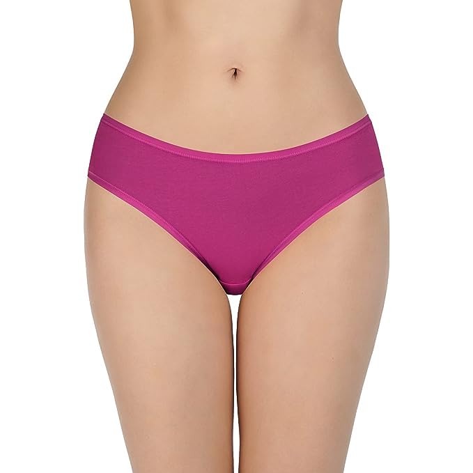 Image of LOURYN KOULYN Solid Low Rise Cotton Bikini Panty Pack(Pack of 3)
