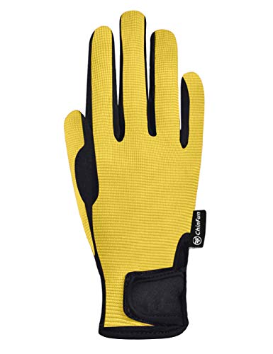 Chinfun Kids Horse Riding Gloves Child Winter Gloves Cycling Gloves Windproof Warm Gloves Perfect For Cycling Riding Running Skiing And Winter Outdoor Activities Yellow Size Xl 12-14 #TOP3