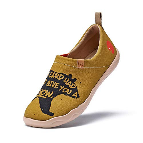 UIN Men's Slip Ons Loafers Canvas Lightweight Sneakers Walking Casual Art Painted Travel Shoes Hug Right Now4