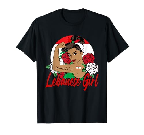 Lebanese Girl Lebanon Woman Lebanese Flag T-Shirt