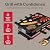 Swissmar Classic 8-Person Raclette Party Grill with Reversible Cast Aluminum Non-Stick Grill Plate/Crepe Top, Indoor Electric Raclette Grill & Griller - Black Grill Plate - Red