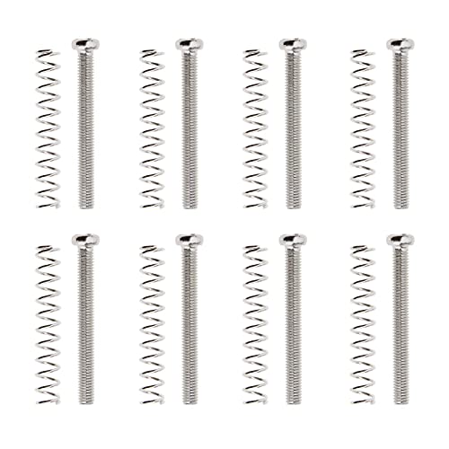 zalati Vis Ressorts de Micro M3*30 8pcs Kit de Cadre de Micro Humbucker Anneau de Bobine Double Entourage Pièces de Montage pour Guitare Électrique