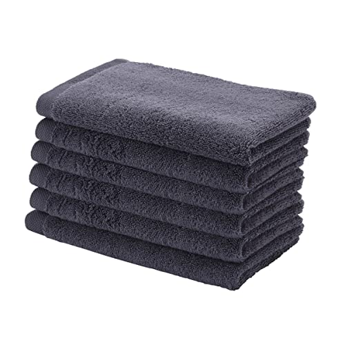 Preisvergleich Produktbild Gästehandtuch 30x50 London Aquanova Farbe Graphit Dunkelgrau