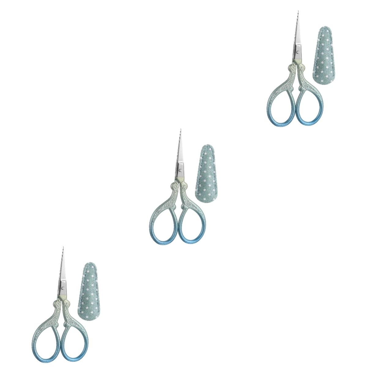 COHEALI 3sets Forbice Da Ricamo Professionale Con Copertura Strumento Per Cucito e Intaglio Accessori Per e Creativi Design Leggero e Portatile Per Lavori Di Cucito e Crafting
