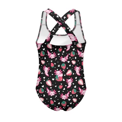 Image of Girls One Piece Swimsuits Size 5-14 Kawaii Gymnastics Leotard for Beach Vacations