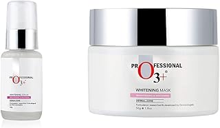 O3+ Whitening Serum for Pigmentation Control and Skin Brightening, 50ml &amp; O3+ Whitening Mask for Skin Whitening, Tightenin...