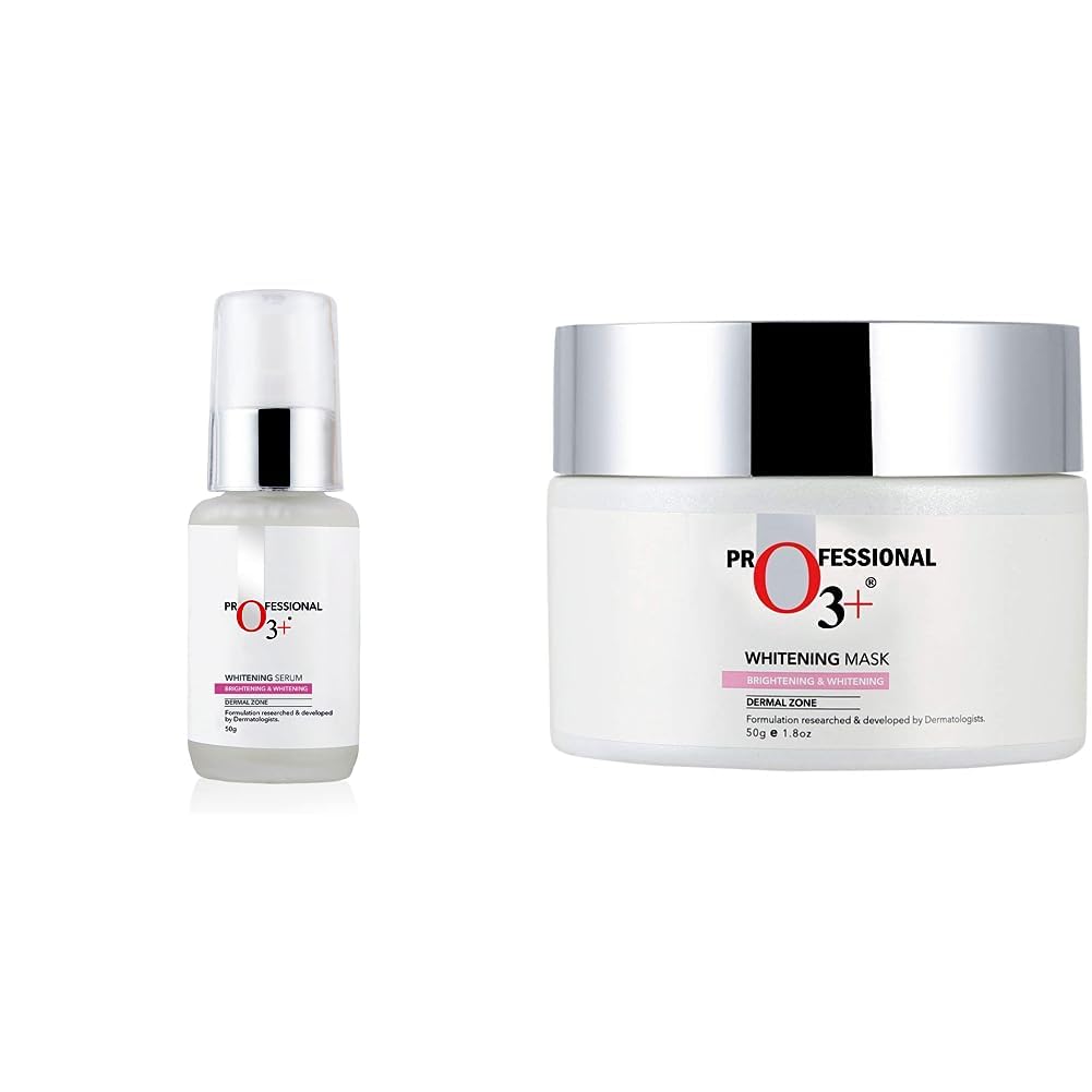 O3+ Whitening Serum for Pigmentation Control and Skin Brightening, 50ml & O3+ Whitening Mask for Skin Whitening, Tightening and Pigmentation Control - (50g) Combo-image-44