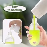 50 PCS Travel Plastic Clear Keychain Bottles, Hand sanitizer Bottle containers, Leakproof Refillable Empty Bottles Portable Squeeze Containers with Flip Cap(50ml/1.7oz)